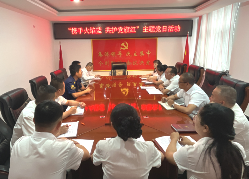 攜手火焰藍(lán) 共護黨旗紅&mdash;&mdash;現(xiàn)代物流公司黨支部開展主題黨日活動